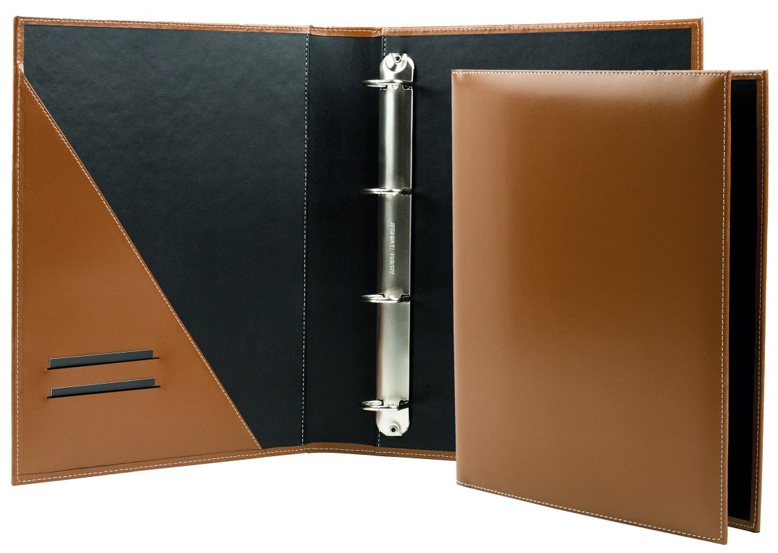 Ordner DIN A4 / DIN A4+ | Echtleder | CAMBRIDGE hellbraun